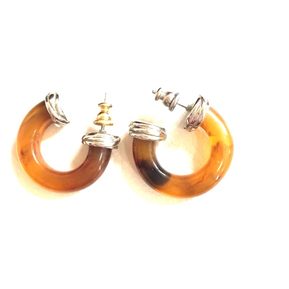 Vintage Jewelry - Amber Earrings